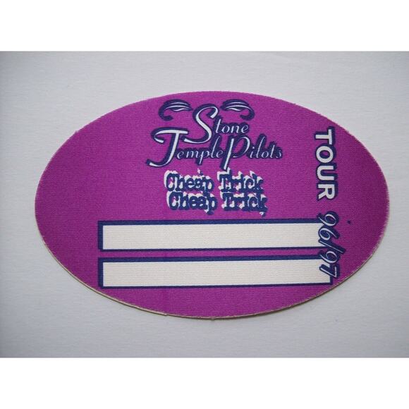Cheap Trick Stone Temple Pilots Backstage Concert Pass Original 96/97 Rock STP - Picture 2 of 2